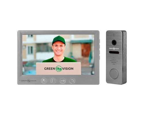 Комплект відеодомофону GreenVision GV-002-GV-058+GV-005