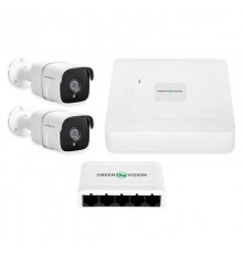 Комплект відеоспостереження на 2 камери GV-IP-K-W68/02 4MP (Lite)
