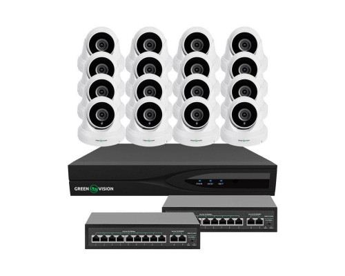 Комплект відеоспостереження на 16 камер GV-IP-K-W83/16 5MP 