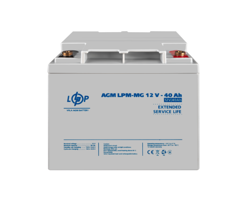 Акумулятор мультигелевий LPM-MG 12V - 40 Ah 