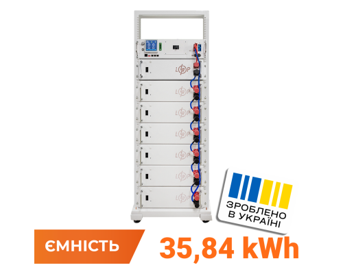 Акумулятор LP LiFePO4 Battery HVM 358,4V 100Ah (35840 Wh) BMS 125А AB Lrack white 
