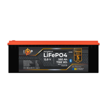 Акумулятор LP LiFePO4 12,8V - 560 Ah (7168Wh) (BMS 200A/200А) пластик Smart BT