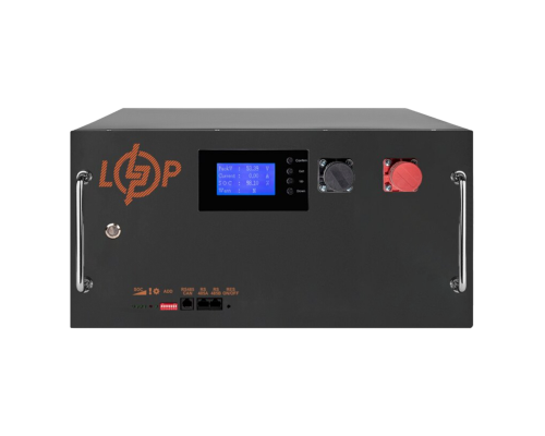 Акумулятор LP LiFePO4 51,2V - 160 Ah (8192Wh) (BMS SP 150A/100А) RM RS485/CAN LCD BL 