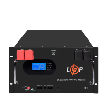 Акумулятор LP LiFePO4 51,2V - 230 Ah (11776Wh) (Smart BMS 200A) с LCD RM AB RS485/CAN