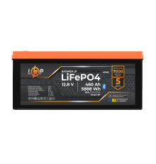 Акумулятор LP LiFePO4 12,8V - 460 Ah (5888Wh) (BMS 200A/200А) пластик Smart BT