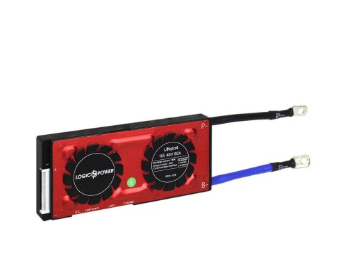 Smart BMS плата LP LiFePO4 48V 16S Dis 80A Ch 40A UART+RS485+CAN