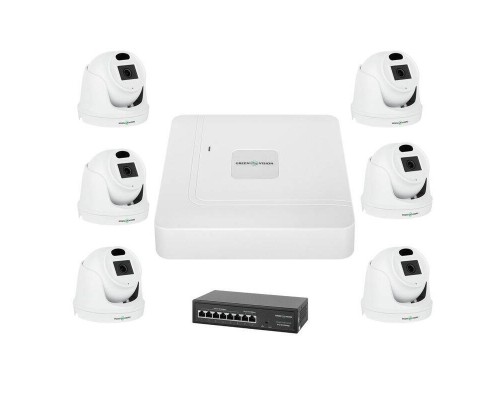 Комплект відеоспостереження на 6 камер GV-IP-K-W71/06 3MP