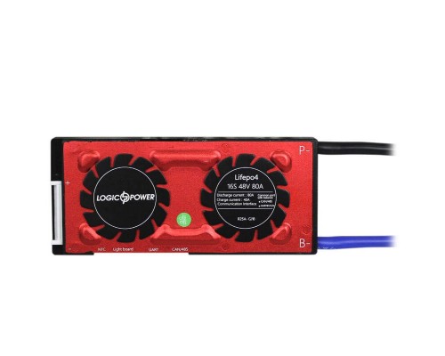 Smart BMS плата LP LiFePO4 48V 16S Dis 80A Ch 40A UART+RS485+CAN