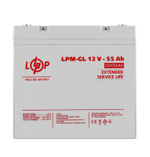 Аккумулятор гелевий LPM-GL 12V - 55 Ah