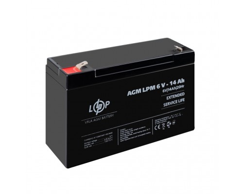 Акумулятор AGM LPM 6V - 14 Ah 