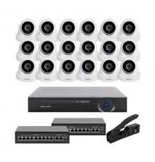 Комплект відеоспостереження на 18 камер GV-IP-K-W85/18 5MP