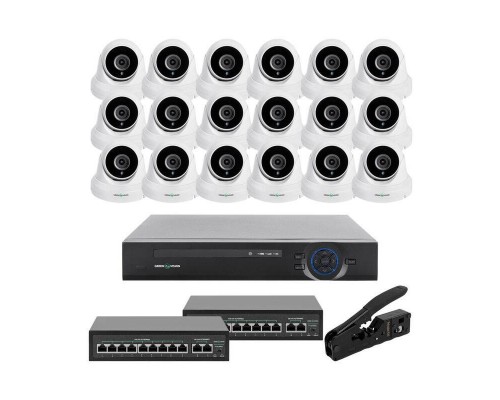 Комплект відеоспостереження на 18 камер GV-IP-K-W85/18 5MP 