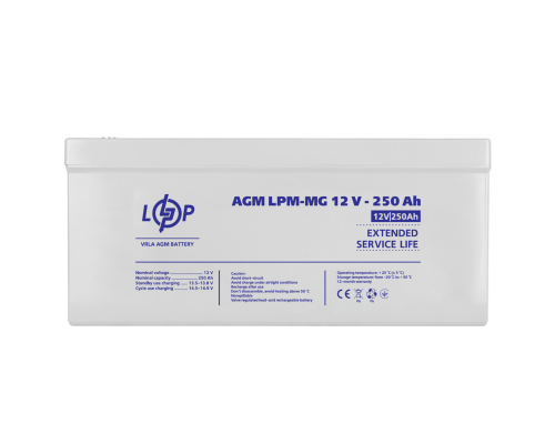 Акумулятор мультигелевий LPM-MG 12V - 250 Ah 