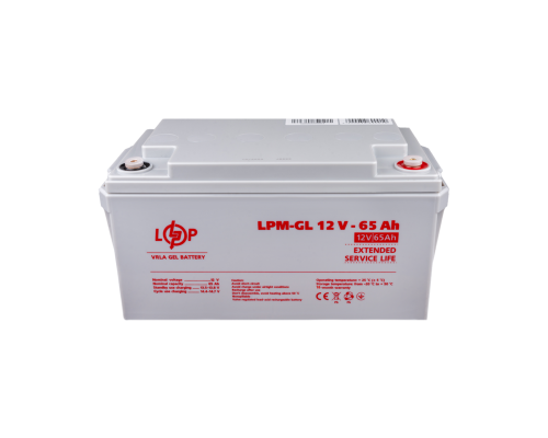 Акумулятор гелевий LPM-GL 12V - 65 Ah 