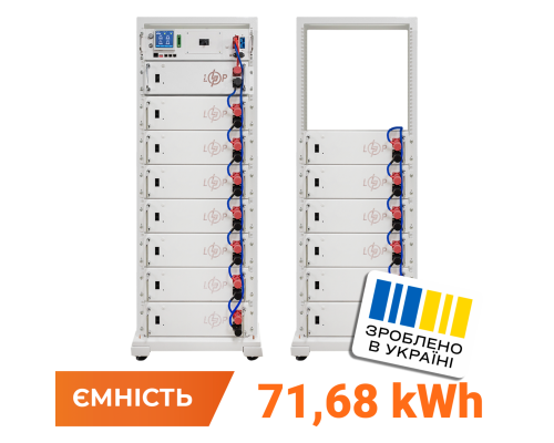 Акумулятор LP LiFePO4 Battery HVM 716,8V 100Ah (71680 Wh) BMS 160А P AB Lrack white 