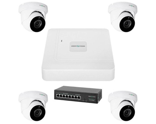 Комплект відеоспостереження на 4 камери GV-IP-K-W74/04 5MP 