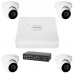 Комплект відеоспостереження на 4 камери GV-IP-K-W74/04 5MP 