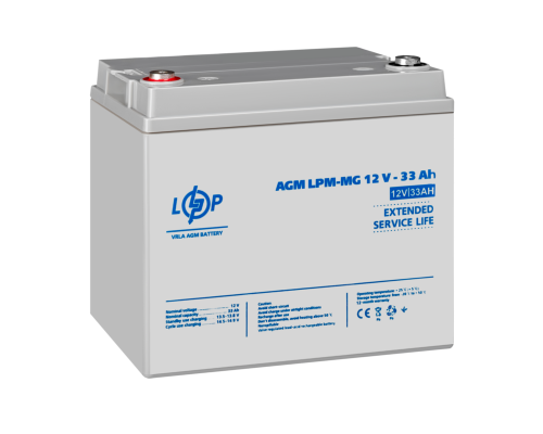 Акумулятор мультигелевий LPM-MG 12V - 33 Ah