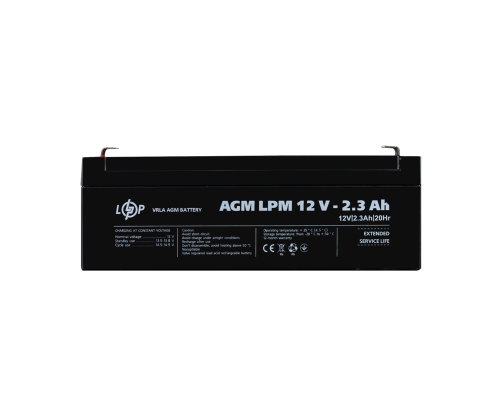 Акумулятор AGM LPM 12V - 2.3 Ah 