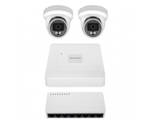 Комплект відеоспостереження на 2 камери GV-IP-K-W100/2 6MP 