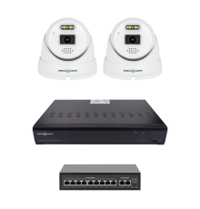 Комплект відеоспостереження на 2 камери GV-IP-K-W101/2 5MP (Ultra AI)