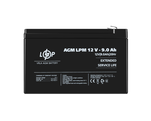 Акумулятор AGM LPM 12V - 9 Ah 