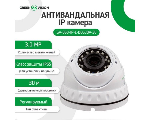 Антивандальна IP камера GV-060-IP-E-DOS30V-30