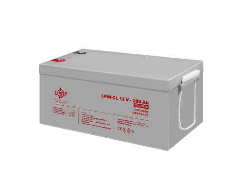 Акумулятор гелевий LPM-GL 12V - 280 Ah 