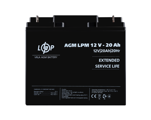 Акумулятор AGM LPM 12V - 20 Ah 