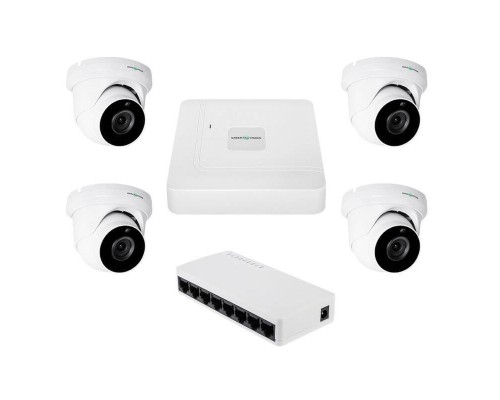 Комплект відеоспостереження на 4 камери GV-IP-K-W95/4 5MP 
