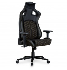 Геймерське крісло Cyberlux Hermes Fabric Black Gold (арт. GM-403 B)