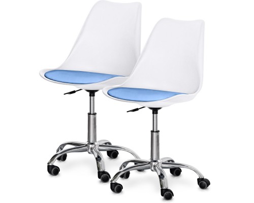 Комплект (2шт) крісло Evo-Kids Capri White / Blue (арт H-231 W/BL-Х2) 