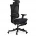 Крісло Mealux S6 Air Fabric Black (арт. HF-S6 F/B) 