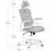 Підліткове офісне крісло Mealux Junior Air Grey (арт. HF-T1 F/G) 