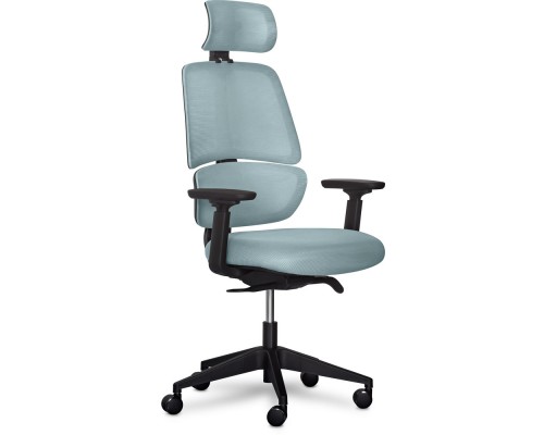 Крісло Mealux Leo Air Plus Grey / Blue (арт.Y-546 KBGL) 