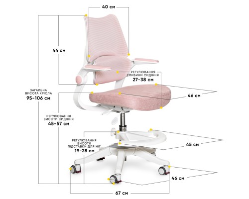 Дитяче крісло Mealux Fantasy Air KP (арт.Y-608 KP) 