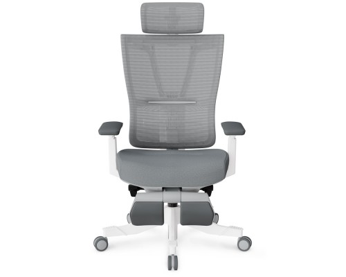 Крісло Mealux S6 Air Fabric Grey White (арт. HF-S6 F/GW) 