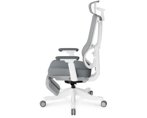Крісло Mealux S6 Air Fabric Grey White (арт. HF-S6 F/GW) 
