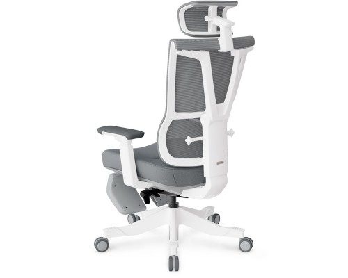 Крісло Mealux S6 Air Fabric Grey White (арт. HF-S6 F/GW) 