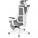 Крісло Mealux S6 Air Fabric Grey White (арт. HF-S6 F/GW) 