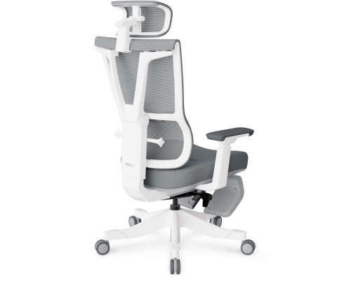 Крісло Mealux S6 Air Fabric Grey White (арт. HF-S6 F/GW) 
