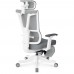 Крісло Mealux S6 Air Fabric Grey White (арт. HF-S6 F/GW) 