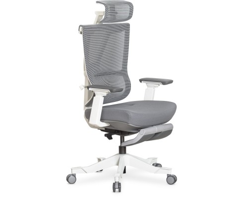 Крісло Mealux S6 Air Fabric Grey White (арт. HF-S6 F/GW) 