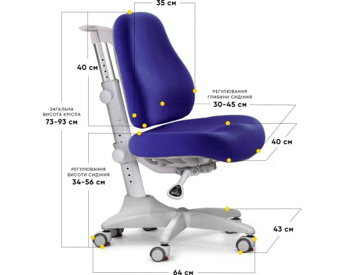 Крісло Mealux Match SB gray base (арт.Y-528 SB) 