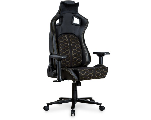 Геймерське крісло Cyberlux Hermes Fabric Black Gold Lite (арт. GM-403 B/Lite) 