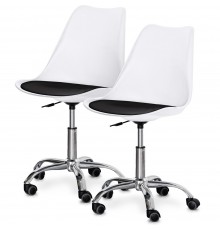 Комплект (2шт) крісло Evo-Kids Capri White / Black (арт H-231 W/B-Х2)