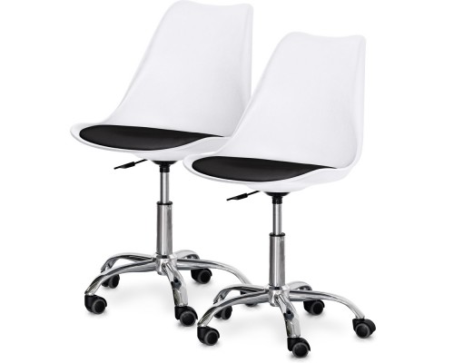 Комплект (2шт) крісло Evo-Kids Capri White / Black (арт H-231 W/B-Х2) 