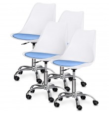 Комплект (4шт) крісло Evo-Kids Capri White/Blue (арт H-231 W/BL-Х4)