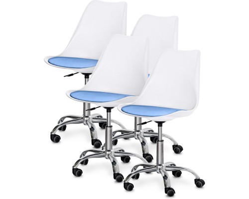 Комплект (4шт) крісло Evo-Kids Capri White/Blue (арт H-231 W/BL-Х4) 
