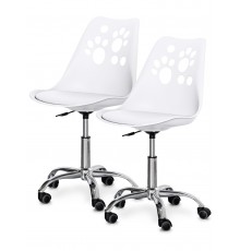 Комплект (2шт) дитяче крісло Evo-Kids Indigo White (арт H-232 W/W-Х2)